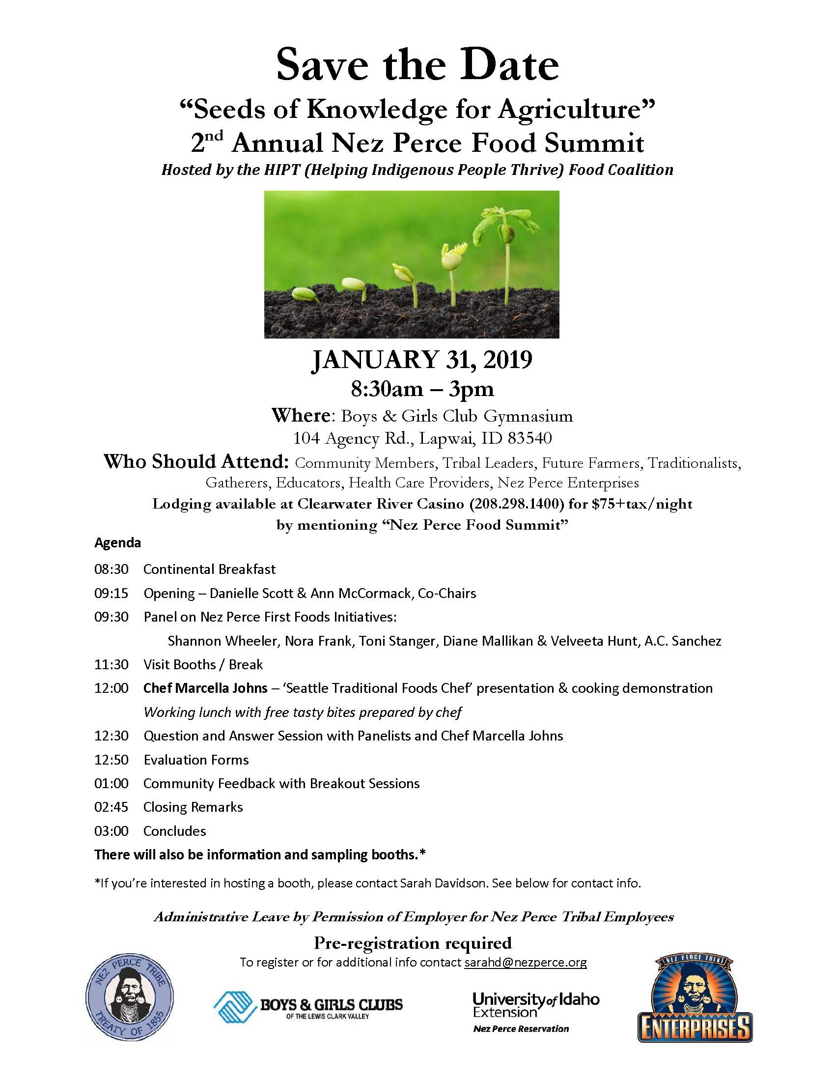 2nd Annual Nez Perce Food Summitnez Perce Tribe